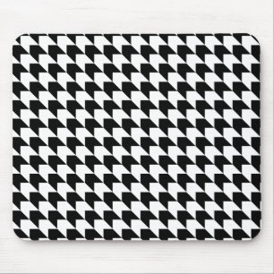 Zickzack Black in White Mousepad