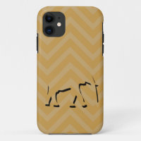 Zickzack-Chevron und Elefant