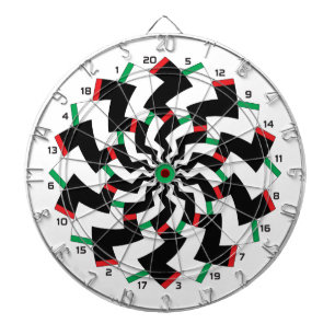 Zickzack-Dartscheibe gespiegelte Version  Dartscheibe