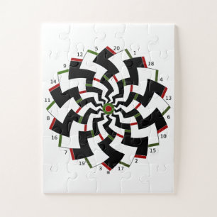Zickzack-Design für Dartboard