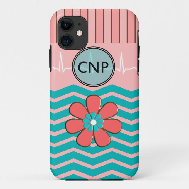Zickzack Design für Krankenpfleger Case-Mate iPhone Hülle (Rückseite)