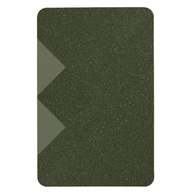 Zickzack Edge Moss Green Magnet - Anpassbar (Vertikal)