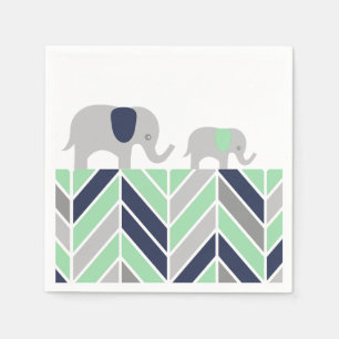 Zickzack Elefant-moderne Baby-Windel Serviette
