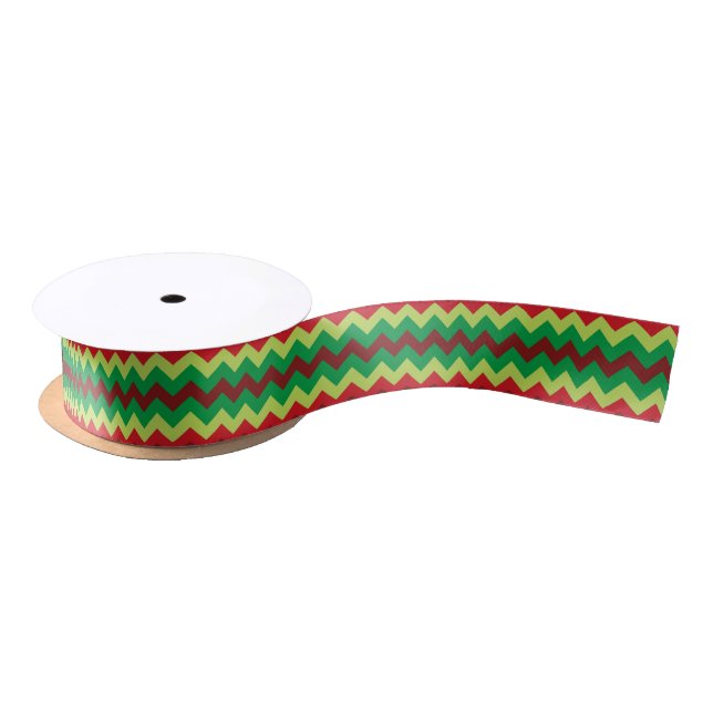 Zickzack Farbband Satinband (Spule)