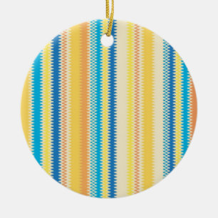 Zickzack Farbenfrohe Zigzag Streifen dekorativ Keramikornament