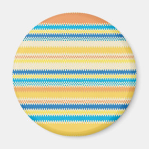 Zickzack Farbige Zigzag Streifen dekorativ Magnet