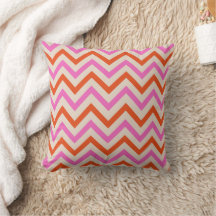 Zickzack Farbmuster in Rosa und Orange Zigzag