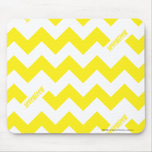 Zickzack-Gelb Mousepad