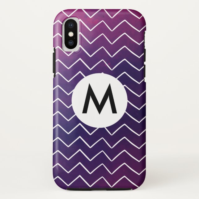 Zickzack gezeichnet Muster Case-Mate iPhone Hülle (Rückseite)