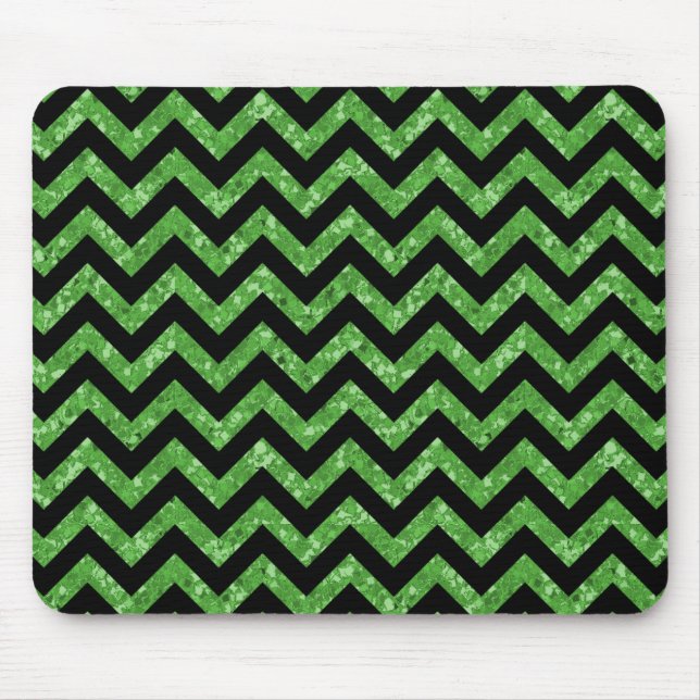 Zickzack Glitzer Look Mousepad (Vorne)