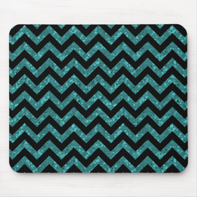 Zickzack Glitzer Look Mousepad (Vorne)