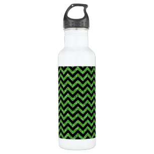 Zickzack Glitzer-Look Trinkflasche