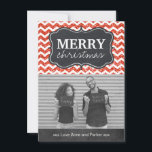Zickzack Glitzer Weihnachtskarten im Chalkboard Feiertagskarte<br><div class="desc">Moderne Glitzer Chalkboard Holiday Foto Cards - Erstellt von Colorful Designs Inc. Alle Designs sind urheberrechtlich geschützt.</div>