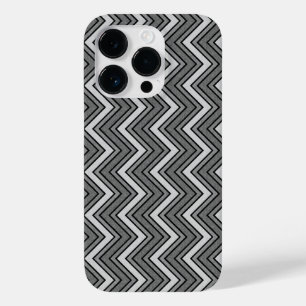 Zickzack graue und schwarze Skizze Case-Mate iPhone 14 Pro Hülle