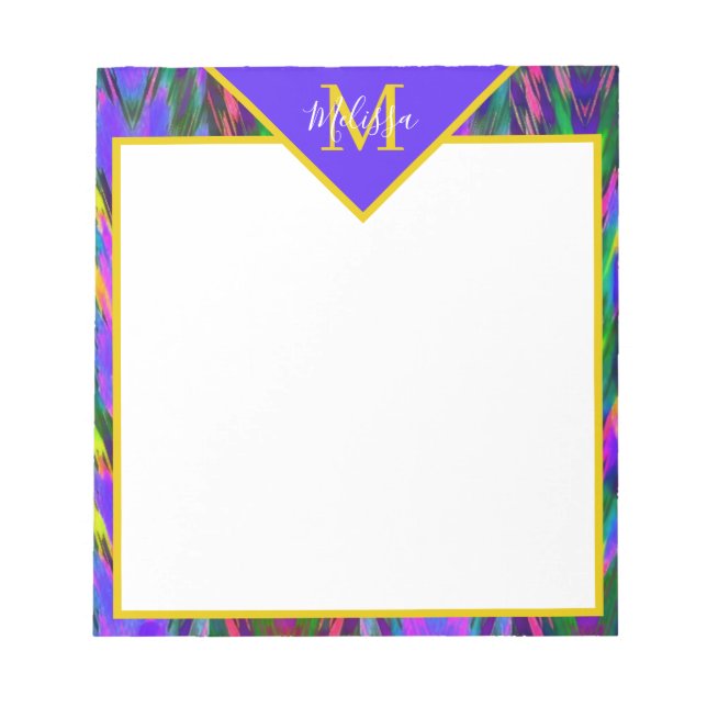 Zickzack, heller Stamm Notizblock (Vorderseite)