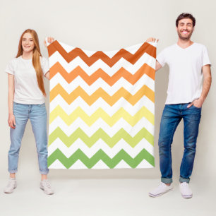 Zickzack Herbstfall Fleecedecke