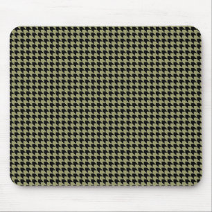 Zickzack Karos Avocado und Black Mousepad