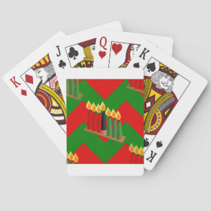 Zickzack Kwanzaa Spielkarten