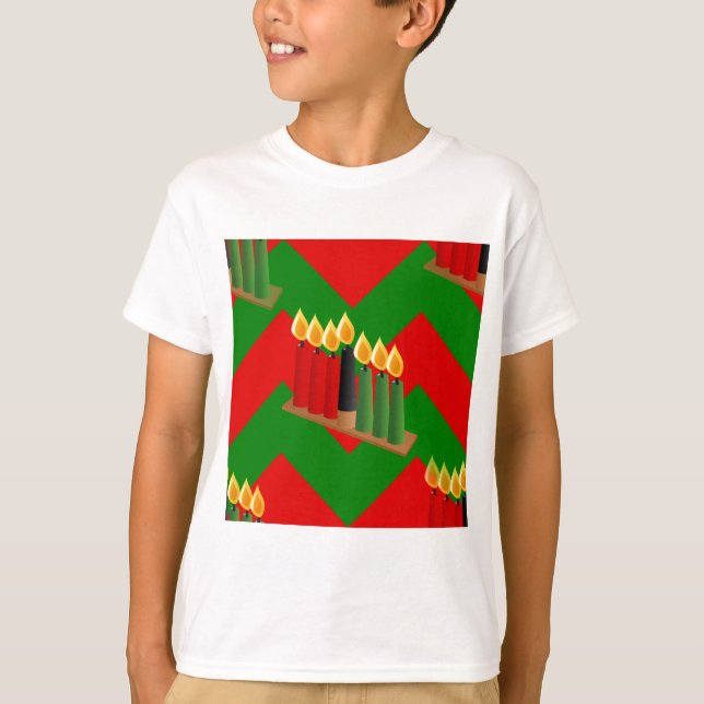 Zickzack Kwanzaa T-Shirt (Vorderseite)