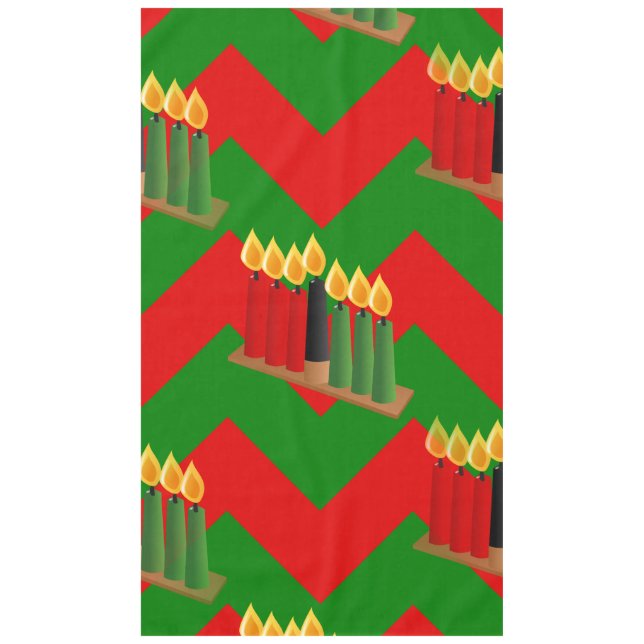 Zickzack Kwanzaa Tischdecke (Vorderseite)