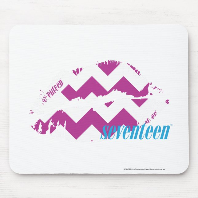 Zickzack lila mousepad (Vorne)