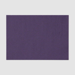 Zickzack Line Tissue Paper - Lila auf Schwarz Seidenpapier