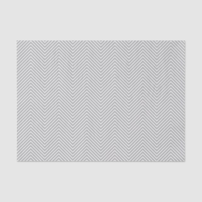 Zickzack Linie - Weißbuch über Graue Linie Seidenpapier (Vorderseite)