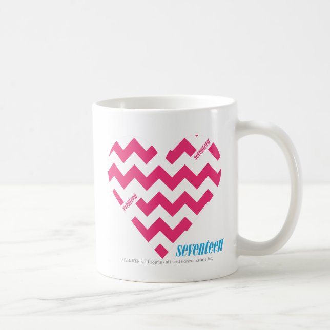 Zickzack-Magenta 3 Kaffeetasse (Rechts)