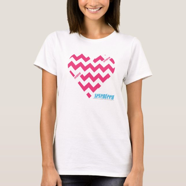 Zickzack-Magenta 3 T-Shirt (Vorderseite)