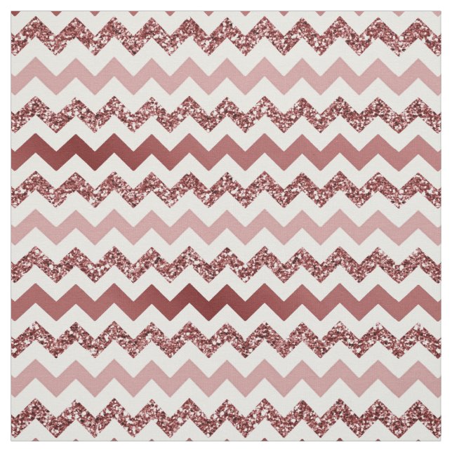 Zickzack Marsala Red Gradient Fabric Stoff (Muster)