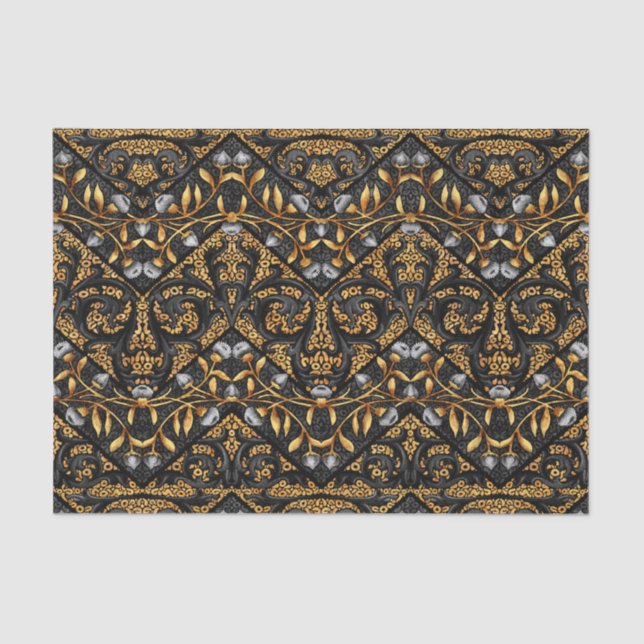 Zickzack mit Filigran geschmückte Zickzack-mit Seidenpapier (Vorderseite)