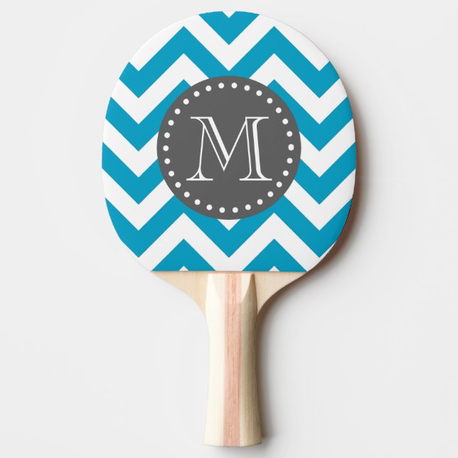 Zickzack Monogram Tischtennis Schläger (Vorderseite)