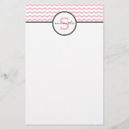 Zickzack Monogramm Briefpapier