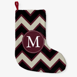Zickzack Monogramm Kleiner Weihnachtsstrumpf