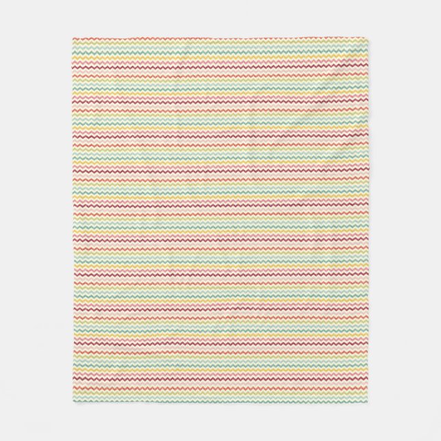 Zickzack Muster 4 Fleecedecke (Vorderseite)