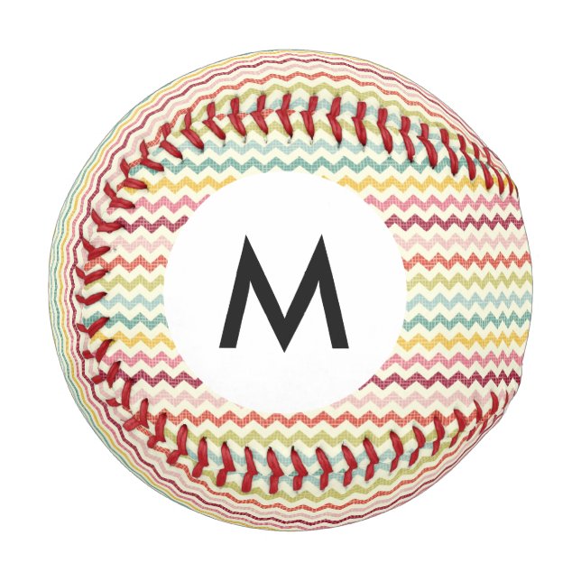 Zickzack Muster 4 für Monogramm Baseball (Vorderseite Links)