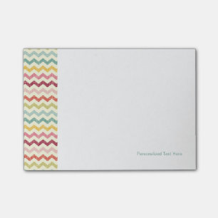 Zickzack Muster 4 Post-it Klebezettel