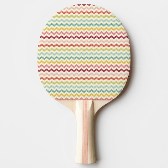 Zickzack Muster 4 Tischtennis Schläger (Vorderseite)