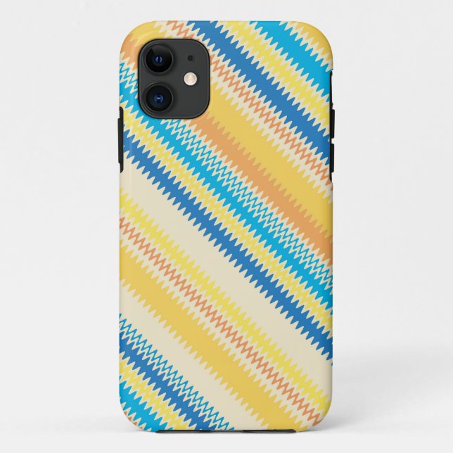 Zickzack Muster Case-Mate iPhone Hülle (Rückseite)