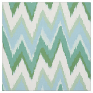 Zickzack Muster des schick-bunten grünen Ikat Stoff