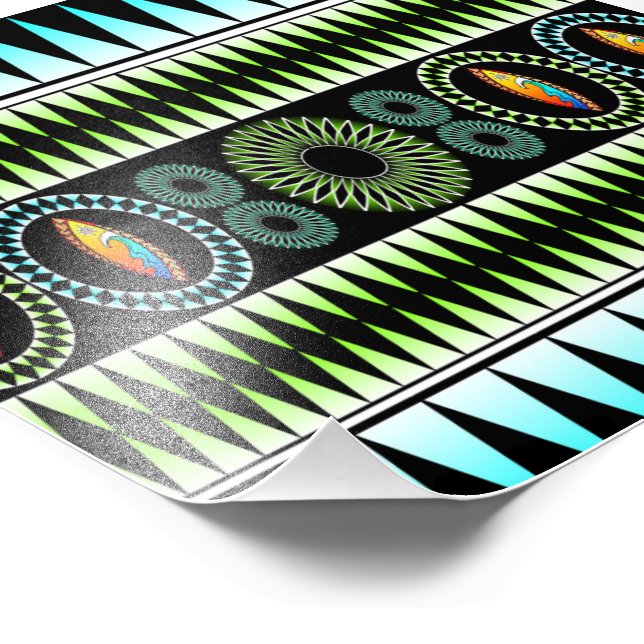 Zickzack Muster Fotodruck (Ecke)