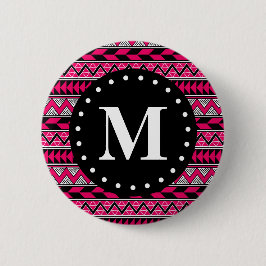 Zickzack Muster für das Muster in Hot Pink Button