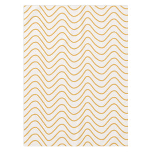 Zickzack Muster Gelb und Creme Zigzag Tischdecke