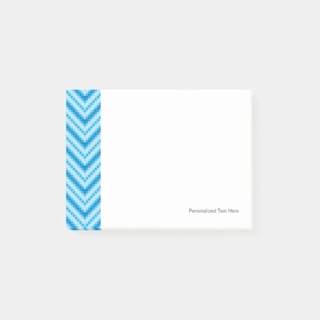 Zickzack Muster-Hintergrund Post-it Klebezettel (Vorderseite)