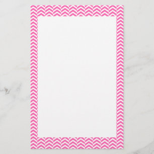 Zickzack Muster in Pink und Weiß Briefpapier