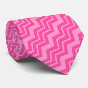 Zickzack Muster in rosa schwarz Zigzag Krawatte