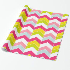 Zickzack Muster in rosa ZigZag Geschenkpapier