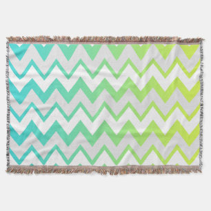 Zickzack Muster Kalkgrün aquamarine Aqua ombre ele Decke
