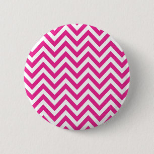 Zickzack Muster Zickzack des heißen Rosas Button