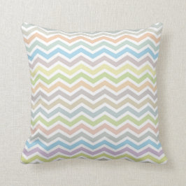 Zickzack Musterkissen - Pastellfarben Kissen
